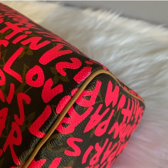 🌻🦄 Louis Vuitton Monogram Satchel Speedy Graffiti 30 🌻🦄 COLLECTOR ITEM 🔥 - Picture 8 of 13